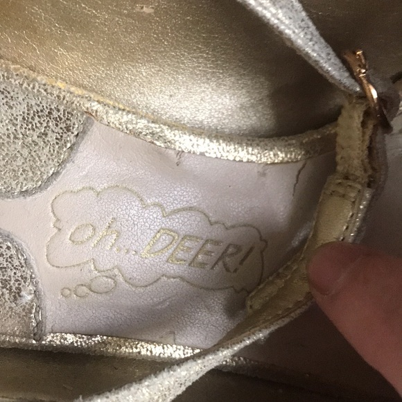 Gold open toe shoes - Picture 7 of 7